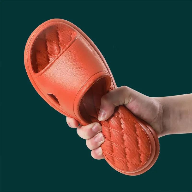 Summer Couples Home Indoor Deodorant Slippers Household Thick-soled Non-slip Sandals and Slippers