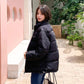 Women's Down Padded Jacket Short Tooling Small Padded Coat Loose Padded Jacket Student Jacket