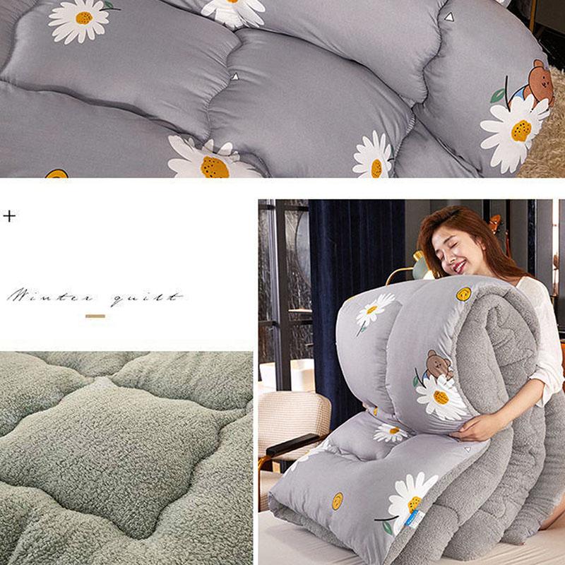 Winter Thick 5kg Lamb Velvet Quilt Spring and Autumn Single and Double Air Conditioning Quilt To Keep Warm In Winter
