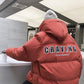 Winter Men's Down Jacket Japanese Thick Warm Hooded Jacket Korean Version of The Trend Loose Casual Printed Bread Suit Jacket