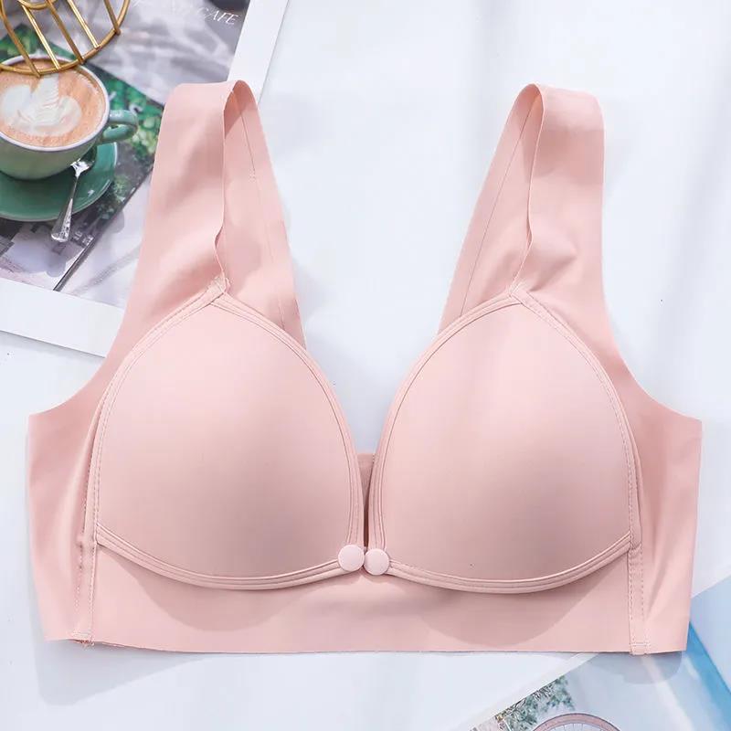 Traceless Breast-feeding Bra Without Steel Ring Summer Thin Collection Anti Sagging Pregnant Women's Underwear Breast-feeding Bra During Pregnancy