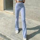 Streetwear Solid Sweatpants Tracksuit Women's Sports Pants 2022 High Waist Flare Pants Fashion Skinny Long Trousers Y2k Capris