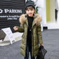 Kids Girls Winter Faux Fur Hooded Parka Down Coat Puffer Jacket Padded Overcoat