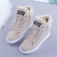 Snow Boots Women's New Winter Cotton Shoes Plus Velvet Thickened Bottom To Keep Warm Martin Boots Ins Mid-tube Ankle Boots