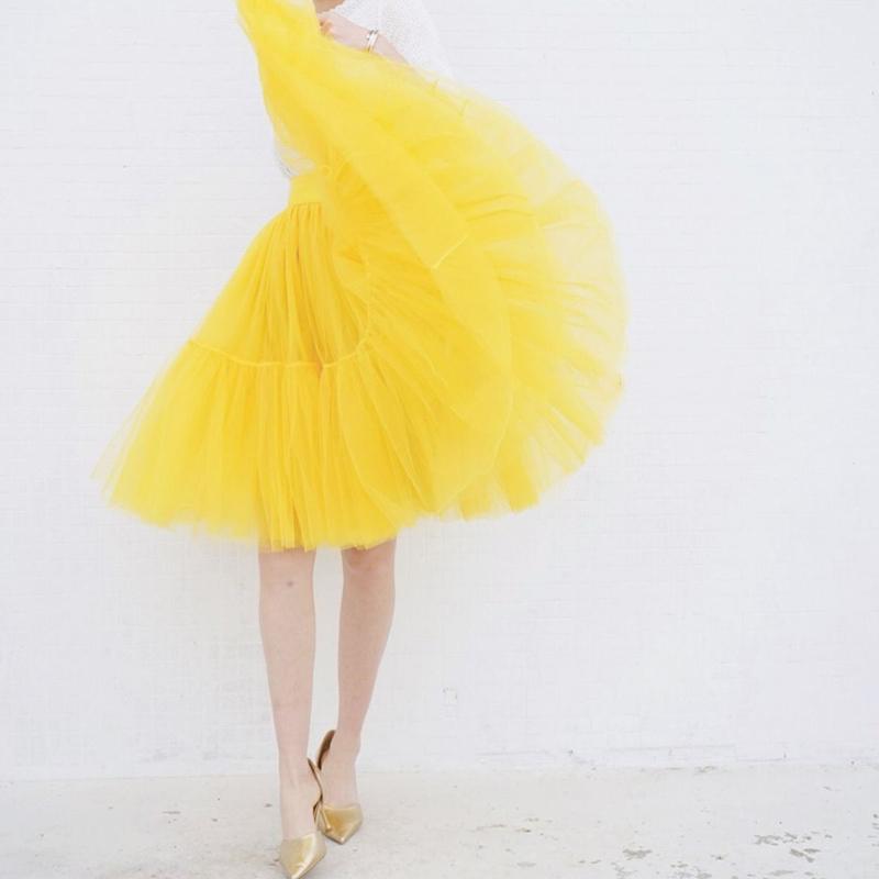 Women Veil Pettiskirt Tutu Skirt Plus Size Summer Ruffled Elastic Waist Sandy Beach Vacation Daily