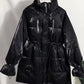Jacket Women's Fall/winter Down Cotton Jacket Loose Korean Mid-length Section Waist Thickened Bright Silk Cotton Jacket Winter Thick Coat Cute