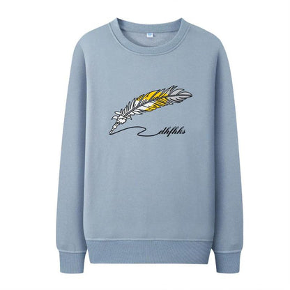 Men's Crew Neck Sweater Autumn Plus Size Bottoming Shirt Youth Casual Top Pullover Long-sleeved T-shirt Men's