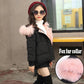 Children's Clothing Winter Jacket for Girls Warm Hooded Thick Cotton-Padded Coat Girl Down Jacket