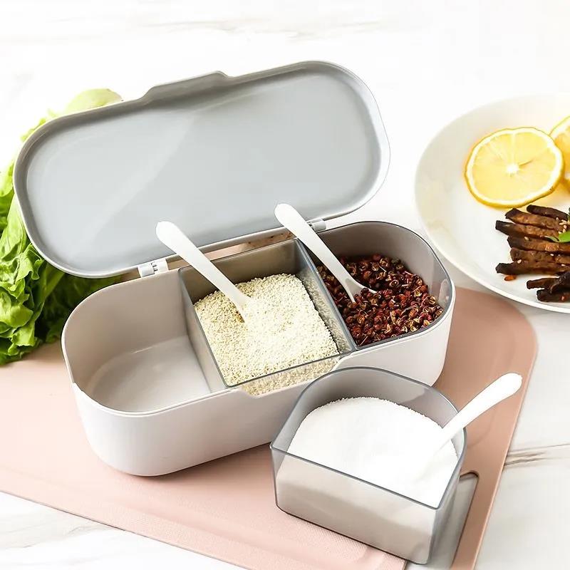 Versatile Seasoning Box Multi-grid Home Kitchen Seasoning Seasoning Box Storage Box
