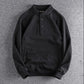 Half-open Stand-collar Pullover Sweater Men's Thick Knitted Terry Casual Warm and Comfortable Jacket