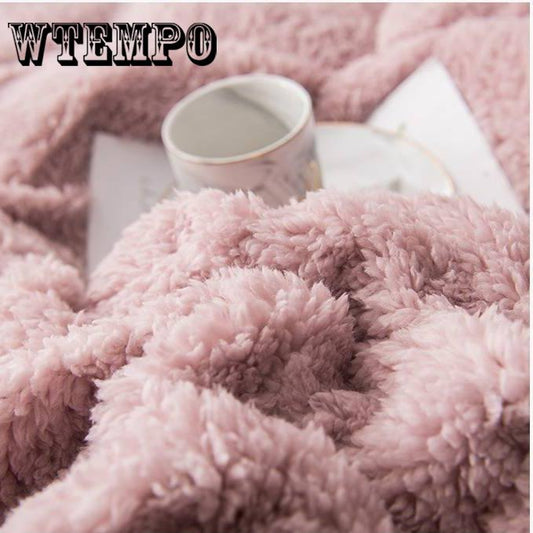 4pcs Home Textile Quilt Cover Set Cashmere Winter Bedding Set Queen King Size Bed Set Duvet Cover