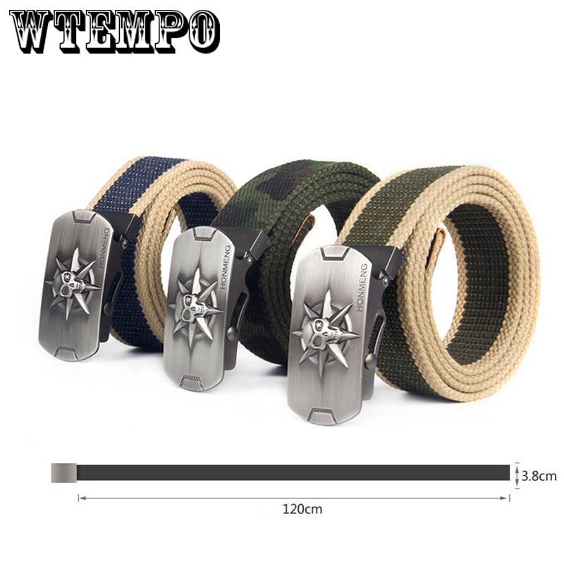 Fashion Unisex Canvas Belt Fabric Webbing Waist Casual Canvas Belt Waistband