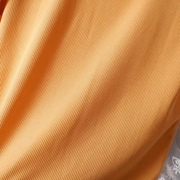 Cotton Girl Fake Two Summer T -shirts Female Baby Children's Children's Clothing Lace Wild Short Sleeve Top