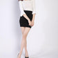 Autumn Winter Women Sexy Bodycon Skirt High Waist Stretch Knit Tight-fitting Skirt Bright Silk Striped Mini Skirt