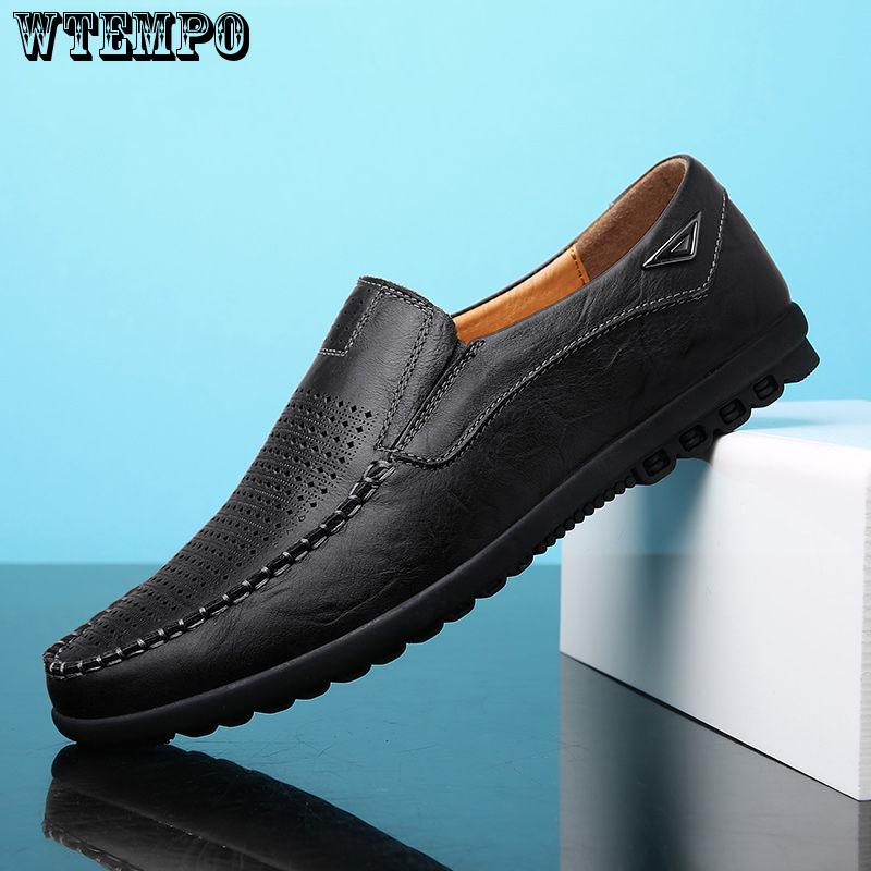 Really Breathable Men's Shoes Summer Cool Leather Comfortable Casual Shoes Formal Suit Shoes