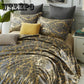 4pcs Luxury Jacquard Bedding Set Queen Size 4pcs Bed Linen Cotton Duvet Cover Lace Satin Bed Sheet