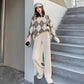 Corduroy Wide-leg Pants Women's Small Fall/winter Drape Loose High-waist Casual Sports Mopping Pants Western-style Straight-leg Pants