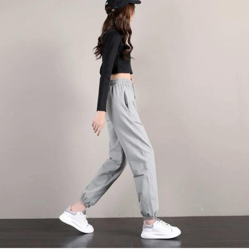 Pants Women's Spring and Summer Thin Panties Women's Korean Version of The Tide Ins All-match Sports Pants Loose Leggings