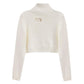 Turtleneck Sweater Women Hollow Out Slim Pullover Sexy Knitwear Korean Solid Color Trend Cropped Sweater Autumn Winter Jumper
