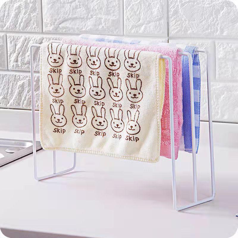 Kitchen Rag Rack Pot Cover Rack Towel Rack Dish Cloth Scouring Pad Drain Storage Rack Rag To Dry Rust-proof Storage Rack