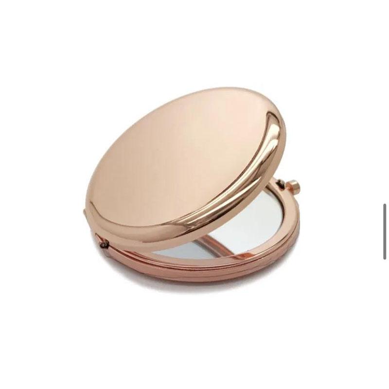 Solid Color Foldable Flip Double-sided Makeup Mirror Ladies Collapsible Must-have Makeup for Travel Appointment Portable HD Thin and Light