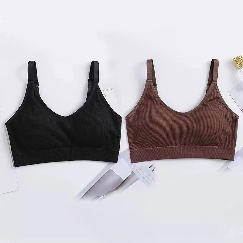 Two-piece Sports Beauty Back Tube Top No Steel Ring Camisole Gathered Anti-shrinking Wrap Chest Can Be Worn Outside Women's Underwear Bra