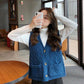 Spring and Autumn Cardigan Knitted Vest Simple Solid Color Sleeveless Top Casual Outer Women's Sweater