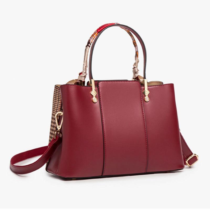 Ladies Leather Fashion Trend Handbag Casual Elegant Shoulder Bag