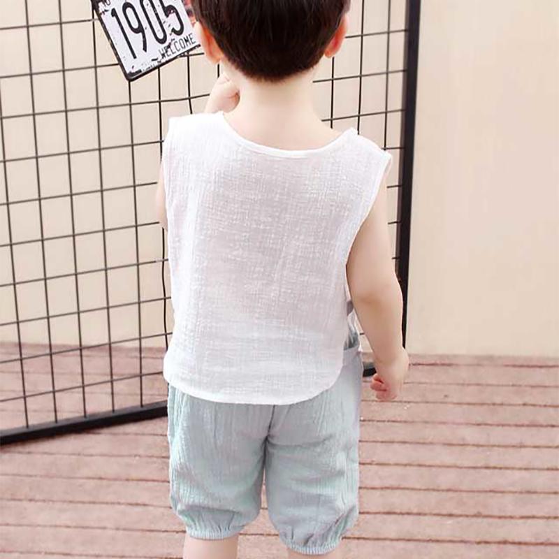 Cotton Baby Sets Leisure Sports Boy Girl Button T-shirt + Shorts Sets Toddler Clothing Baby Boy Girl Clothes