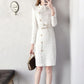 Autumn Winter Sweater Dress for Women  Knitted Dress Female  Sexy Wrap Dress  Slim High Waist  Bodycon Dress