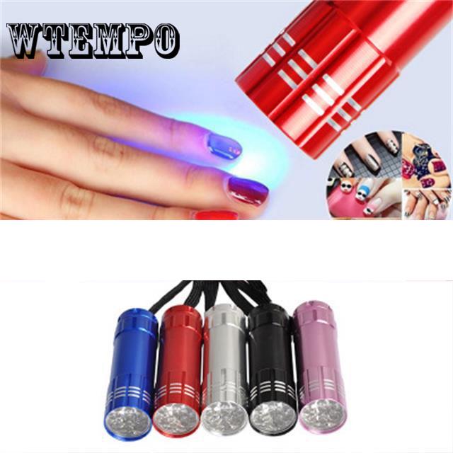 Nail Gel Dryer Mini Led Flashlight UV Lamp Nail Dryer Portable Fast Dry Cure