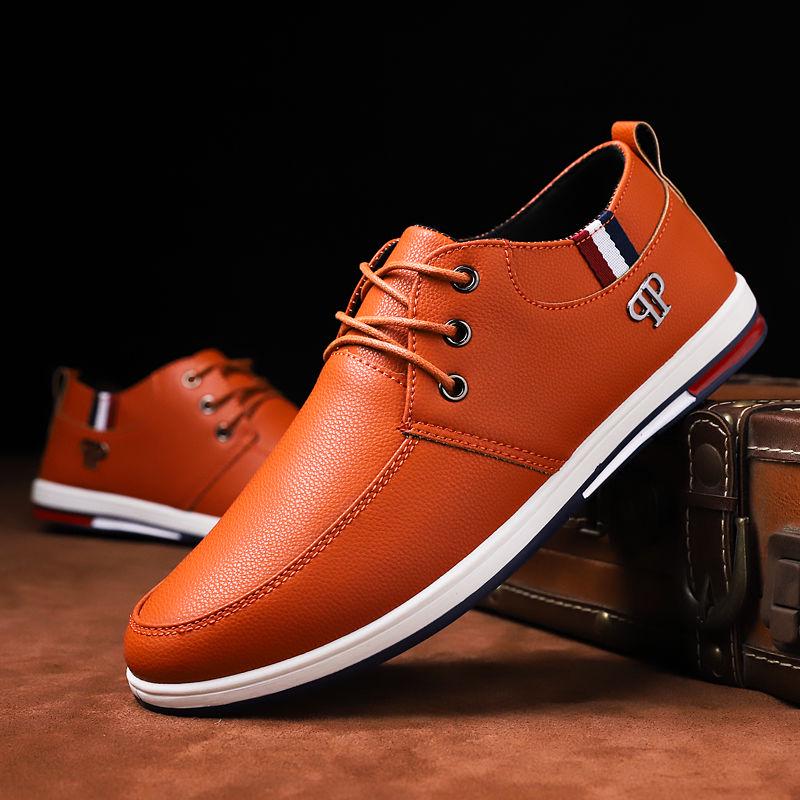 Leather Shoes Men's South Korean Version of The Trend Casual Shoes Waterproof Shoes