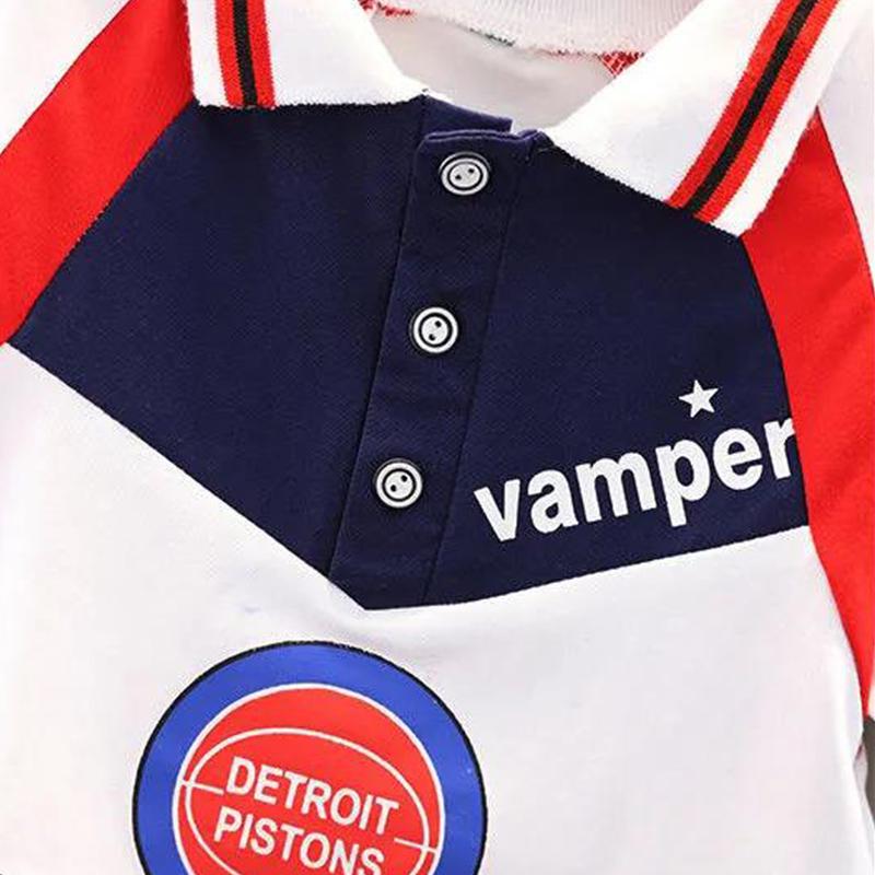 Baby Boy Summer Suit Children's Clothes Foreign Boy Summer Short-sleeved POLO Shirt Two-piece Tide