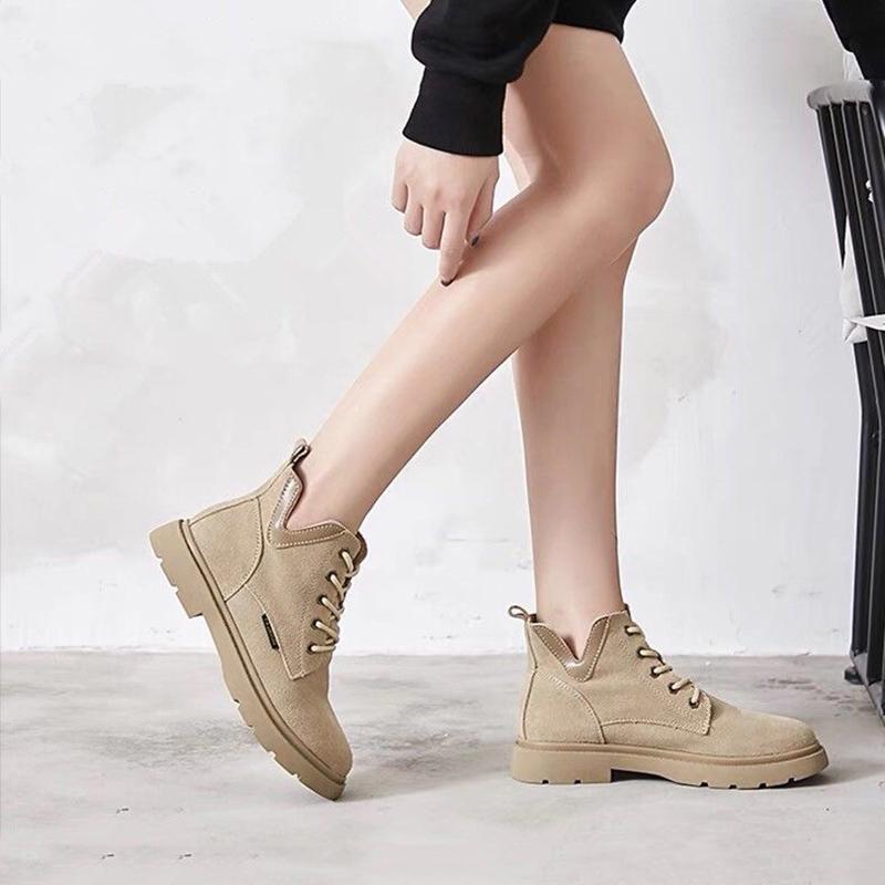 Women's Casual Martin Boots Women's Autumn British Style Retro Short Boots Trendy Women's High-top Canvas Shoes