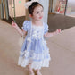 Cute Girl Dress Summer Princess Dress Girl Loli Style Show Skirt Cute Loli Skirt Puff Sleeve Lace Tutu Skirt Comfortable and Breathable Fabric
