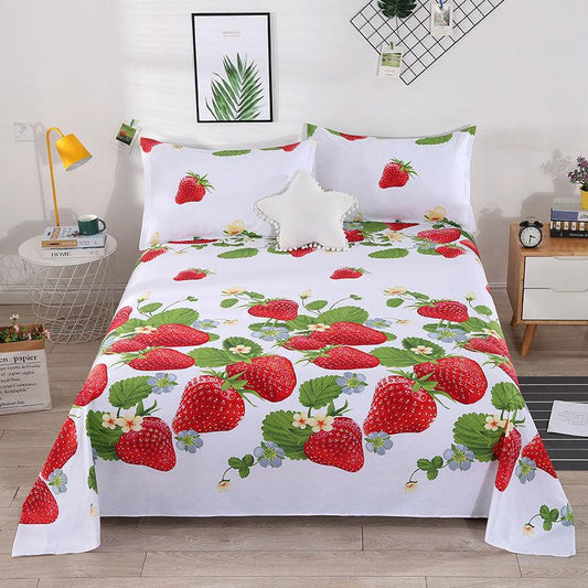 Cotton Bed Sheets Pillowcases Double Bed Three-piece Bedding Student Dormitory Sheets
