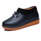 Winter Plus Velvet Women's Waterproof and Warm Leather Cotton Boots Non-slip Flat-bottomed Soft-soled Cotton Shoes