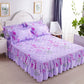 3pcs/set  Korean Style Princess Wind Bed Skirt Bedroom Thick Cute Bed Sheet Large Double Cotton Bed Sheet