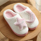Cotton Slippers for Men and Women In Autumn and Winter Couples Indoor Non-slip Thick-soled Warm Half-heeled Slippers