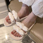 Fairy Style Sandals and Slippers Fashion Outer Wear Waterproof Non-slip Bow Beach Slippers Female Summer