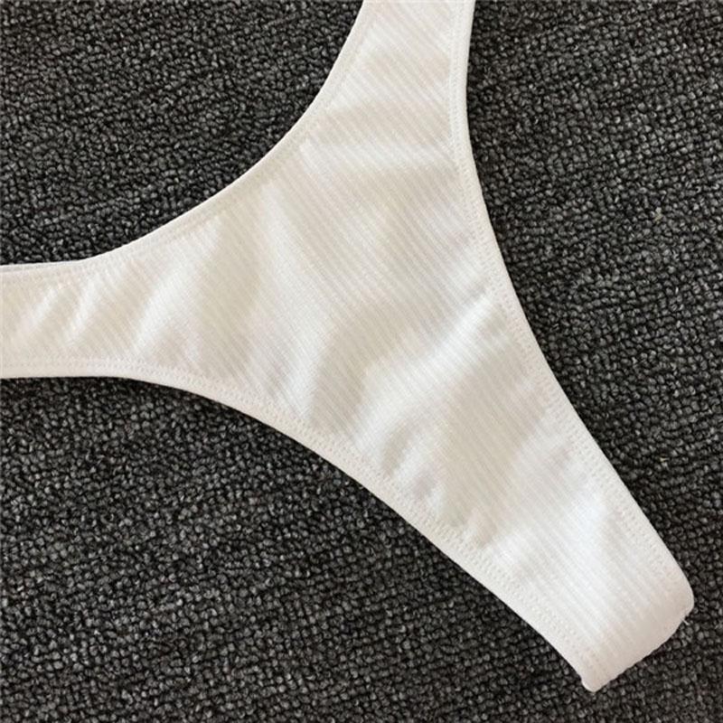 WTEMPO Fashion Solid Color Bikini Split Sexy Swimwear Swimwear