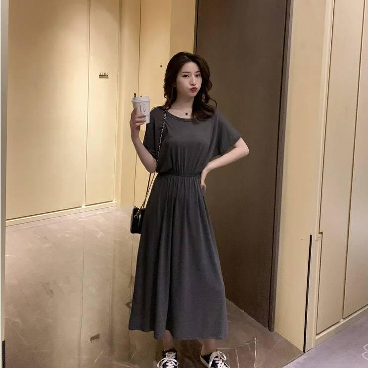 Women Lengthen Summer Light Long Sleeve Modal Cute Soft Casual Home Clothing Friends Party Dress