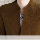 Men's Windbreaker Collarless Short Jacket Fashion Slim Round Neck Suit Jacket Trend Business Casual Suit Jacket