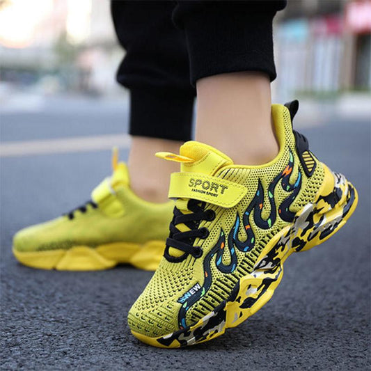Unisex Children's Sports Shoes Comfortable and Lightweight Sports Running Shoes Breathable Non-slip Net Shoes