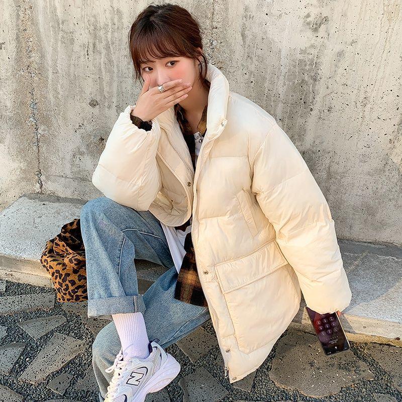 Padded Jacket Winter Coat Women Thick Cotton Coat Korean Style Loose Mid-length Cotton Coat Oversize Women's Trend