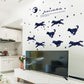 Starry group wolf personality entrance study office background decorative wall stickers mural custom
