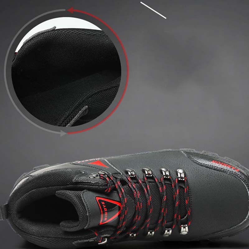 Outdoor Cold-proof, Non-slip Waterproof, Soft-soled Casual Hiking Shoes High-top Wear-resistant Large Size Sports Shoes