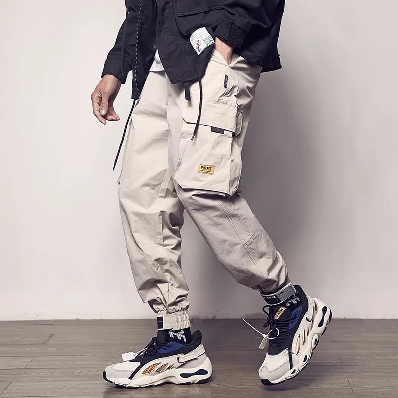 Summer Casual Pants Men's Loose Cropped Trousers