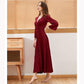 Women's Lace Long Nightdress Wedding Dressing Robe Drape Satin Solid Color Beauty Back Hollow Out Sexy Nightgown French Wedding Pajamas