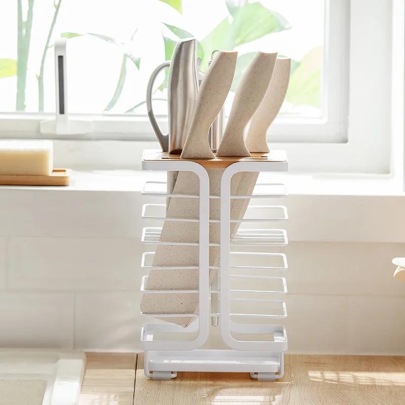 Kitchen Supplies Tool Storage Rack Multi-function Stainless Steel Simple Storage Rack